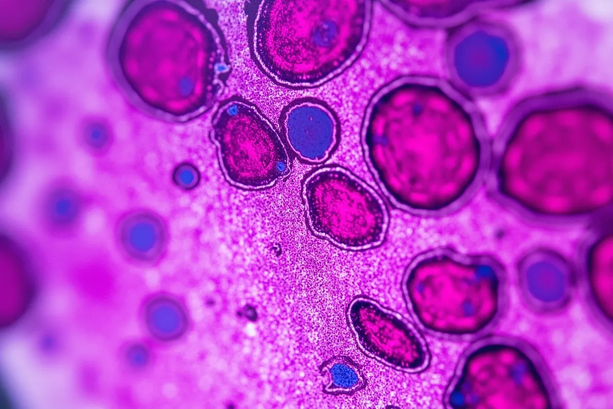 Disco de ala de Drosophila visto al microscopio