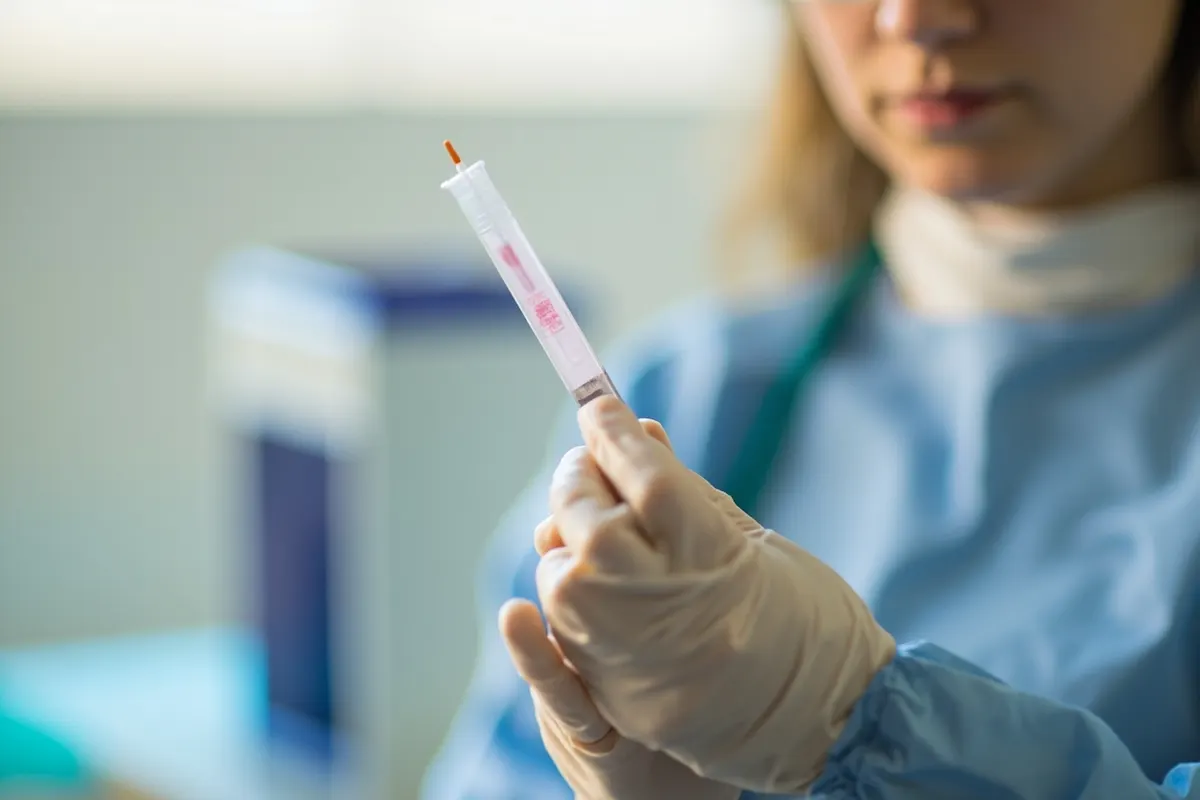 Tubo de recogida de saliva para medir cortisol