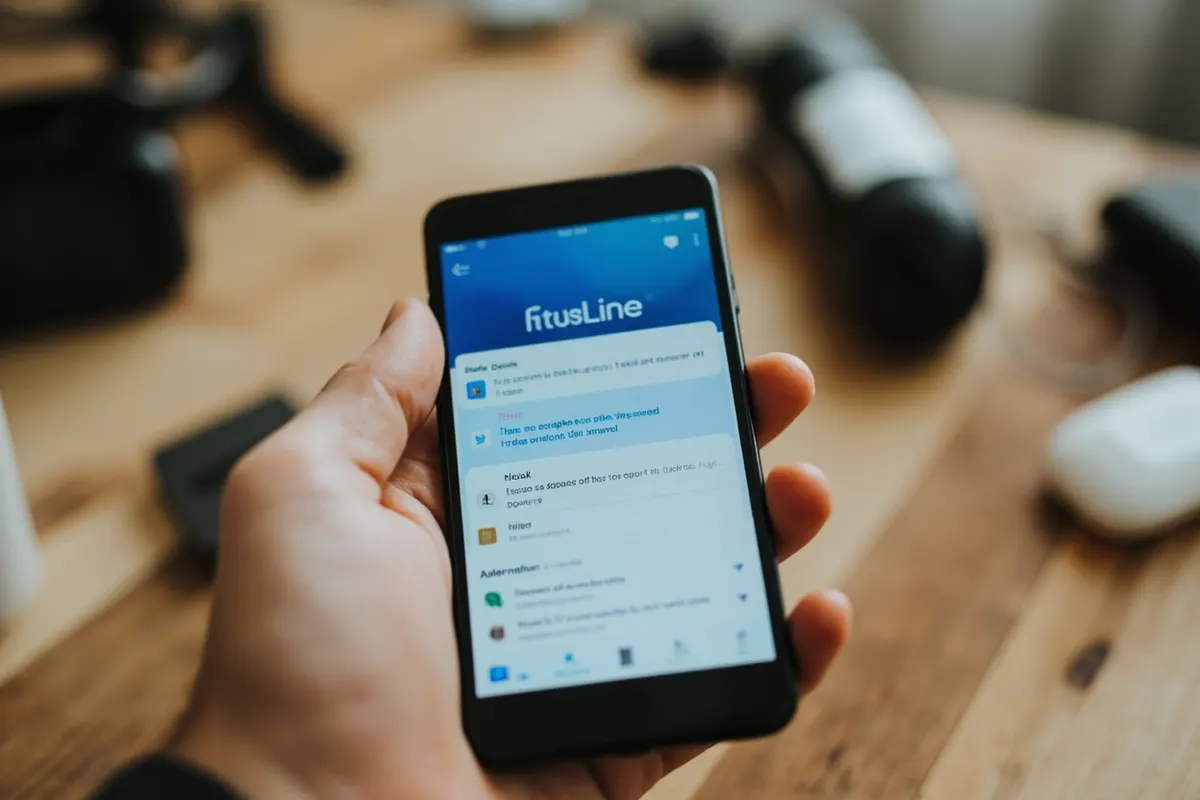 Pantalla de móvil con notificaciones de redes sociales