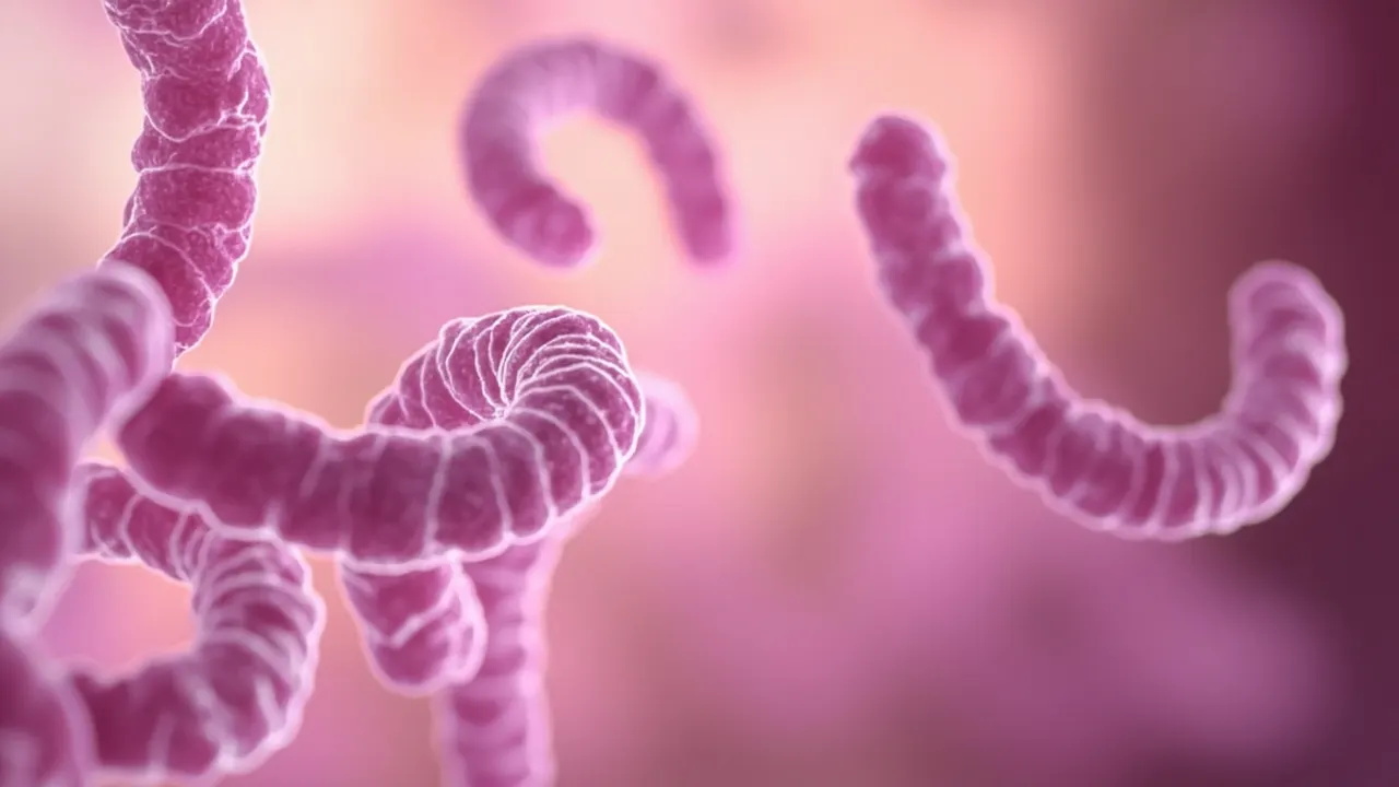 Imagen microscópica de la bacteria Helicobacter pylori