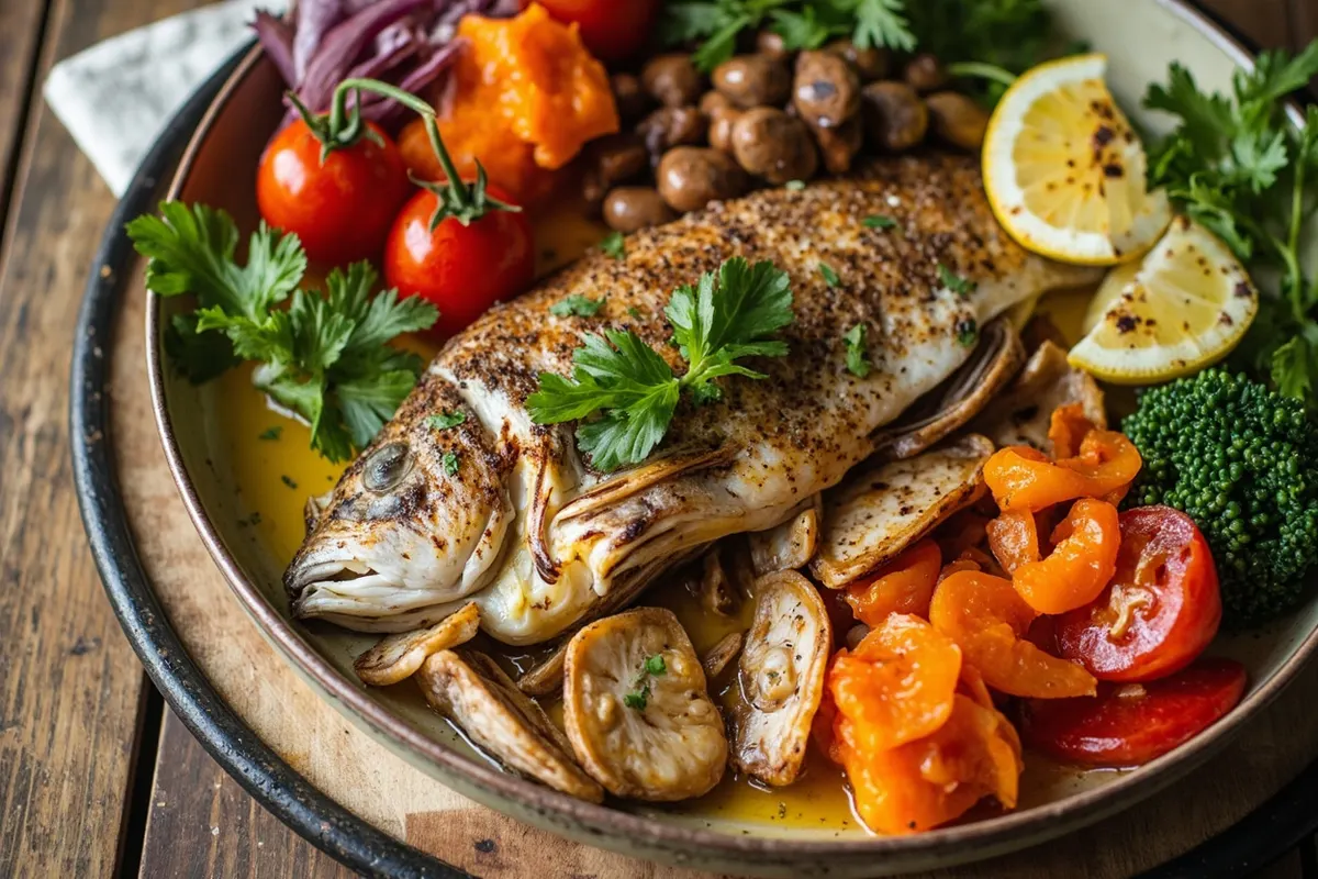 Comida saludable estilo mediterráneo