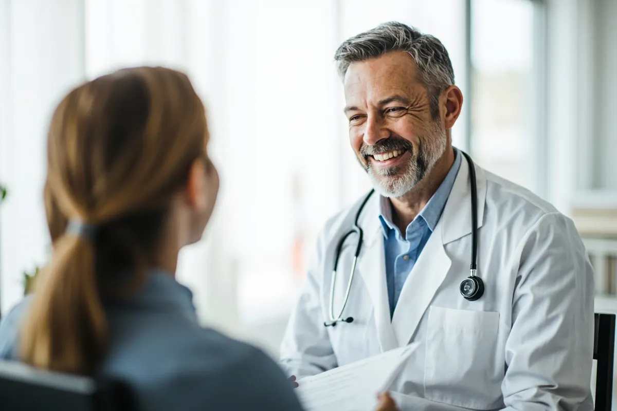 Médico y paciente en una consulta